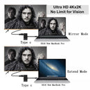 [Upgraded] USB C Hub Adapter, 5-in-1 USB C Adapter with 4K USB C to HDMI,
