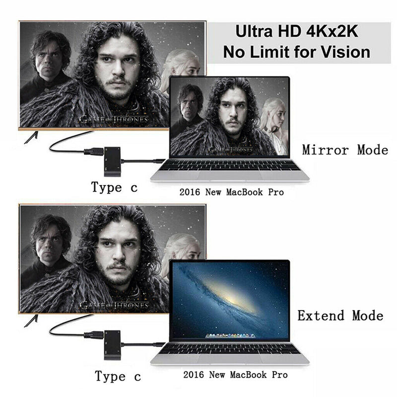 [Upgraded] USB C Hub Adapter, 5-in-1 USB C Adapter with 4K USB C to HDMI,