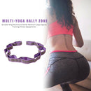 Pilates Yoga Elastic Resistance Strap Latin Training Stretch Band (Purple) A