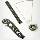 Pocket Multi-functional Drawing Ruler Magnetic Scale Compass Measuring Tool