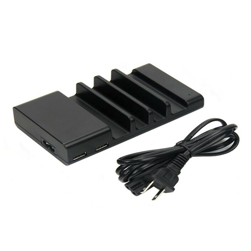USB Charging Station 4 Port Dock Stand Desktop Multi Charger For Phone Tablet PC