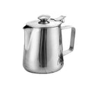 600ml Stainless Coffee Pitcher Milk Frothing Jug Kitchen Craft DIY with Lid