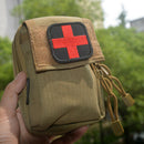 2 x First Aid Red Cross Embroidered Hook & Loop Patch Badge White and Black