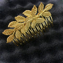 1x Women Hair Clips Hair Comb Hairpin Alloy Leaves Elegant Headband JS