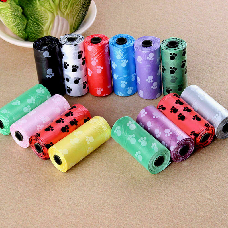 5 Rolls / 100 Pcs Pet Pooper Scooper Bag Dog Poop Waste Dec Pet K1H3 Toilet Y8Q2