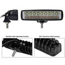 54W 18" Flood Spot Combo Work Light Waterproof Lamp Offroad LED Light Bar 2019