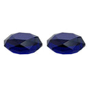 2x Diamond Cutting Acrylic Thumb Grip for PS5 Controller (Transparent Blue)
