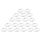 100Pcs Nickel-Plated Loose Leaf Binder Rings Photo Paper Organization 1" Dia