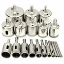 1X(20 Pieces Diamond Holesaw Drill Bit Set For Glass, Tile, Jewelry Diy, Ex