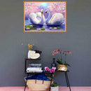 Two White Swans 5D Diamond Painting Embroidery DIY Cross Stitch Home Decor