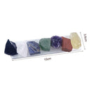 Natural 7 Chakra Rough Crystal Reiki Healing Set Selenite Plasterboard New
