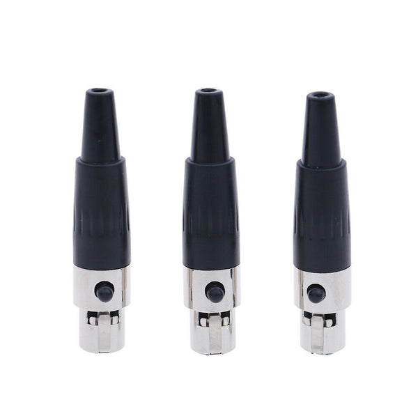 1Pc 3pin female plug mini TA3F XLR audio microphone connector MIC adapte3c