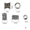 48Pcs Viking Beads Set Norse Hair Tube Beads,Exotic Design DIY Jewelry Hair