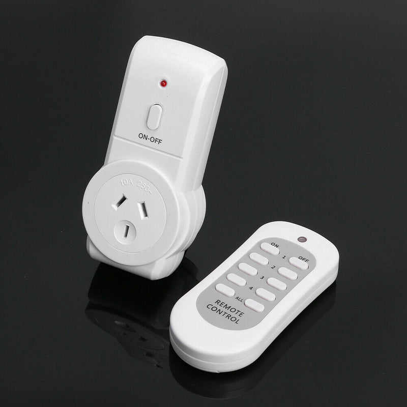 1pc AU Plug Power Outlet Light Switch Socket+1pc Wireless Remote Control