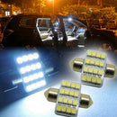 2 Pcs New  New 31mm 3528 16 LED SMD White Festoon Dome Car Bulbs otSFHWCPTFA3C