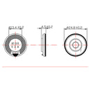 Round Internal Magent Speaker 8Ohm 1W Waterproof Speaker Parts 23mm