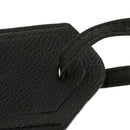 Luggage Bag Tags Suitcase Labels PU Leather ID Tags Name Card Label - Black