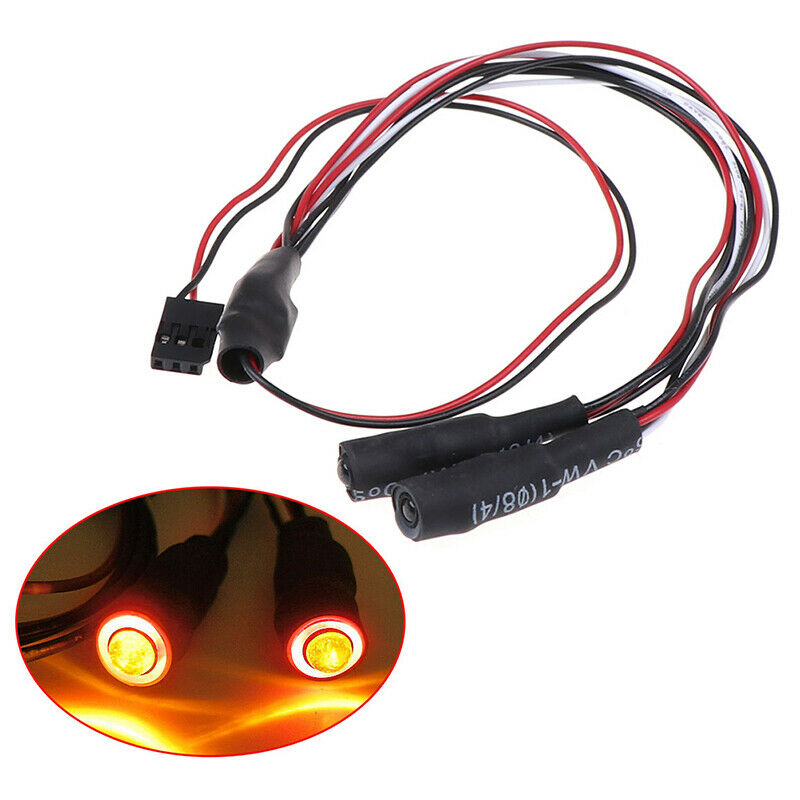 2LED RC 4.2v-6v Light Headlight headlamps Devil eyes For 1/10 RC Crawler SC NtTE