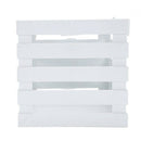110mmx100mmx105mm white plastic square flowerpot basket decoration