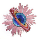 planet sequined embroidery sew on patches for clothesDIY applique bag clothin BX
