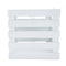 110mmx100mmx105mm white plastic square flowerpot basket decoration