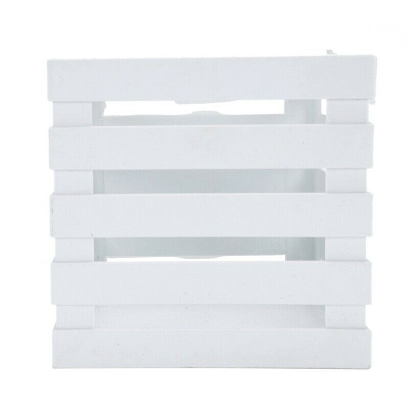 110mmx100mmx105mm white plastic square flowerpot basket decoration