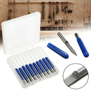 10PCS Carbide PCB Board 0.1mm 30 Degree Engraving Bits CNC Router Tool V-shape~*