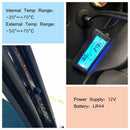 2X(12V Car Thermometer Indoor Outdoor Vehicle Celsius Temperature Meter Mon