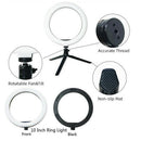 10in LED Ring Light Lamp Selfie Camera Phone Studio Dimmable Tripod Stand New