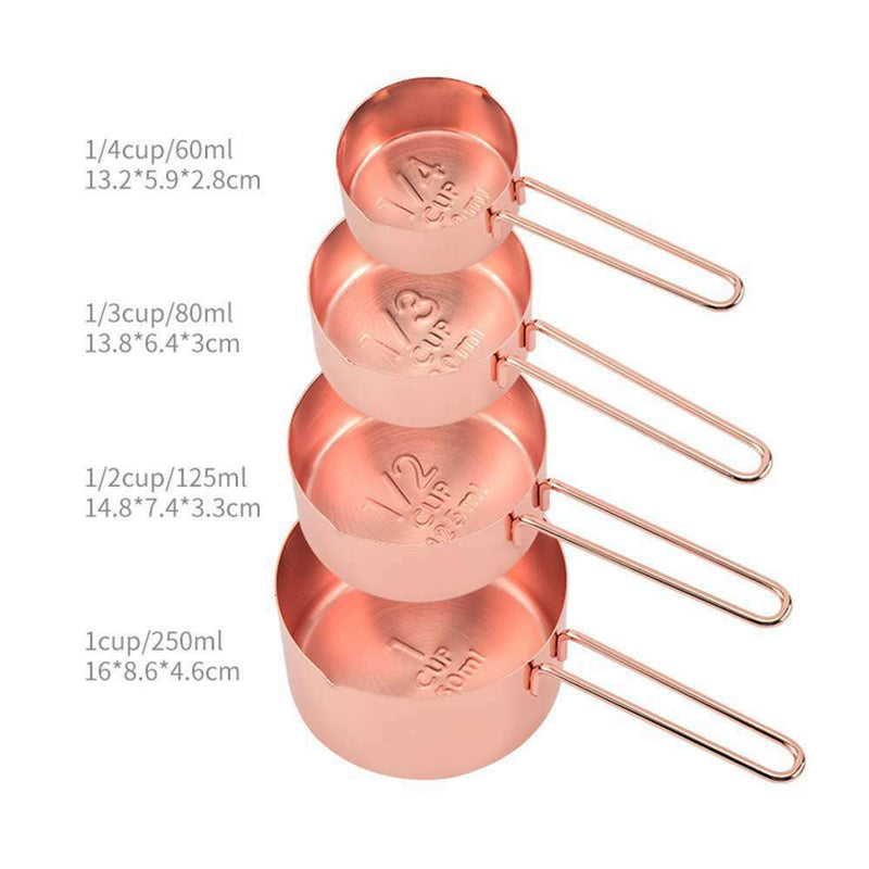 8x Measuring Spoons Stainless Steel Kitchen Utensil Cooking Baking Tool Teaspoon