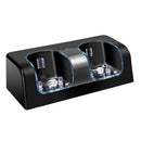 Dual Charging Dock Station 2x2800mAh Battery Pack for Wii Gamepad (Black)