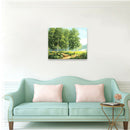Canvas DIY 16*20 inch Home Plant Wall Art Oil Hand Painting Picture Decor SED