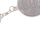 1Pc Calendar Keychain Metal Ring Compass Keyring Keyfob Hiking Camping Outdoo ME