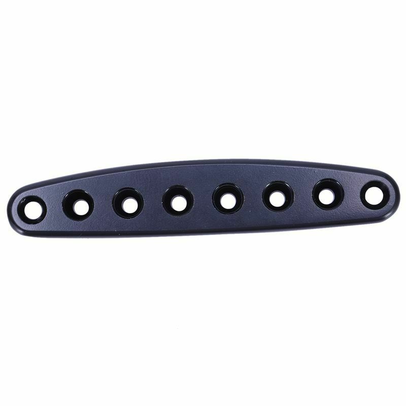 1 Pcs Electric Guitar Bridge String Thru Body Ferrules Bushing Plate - Blac