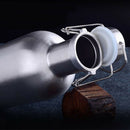 2L Stainless Steel Homebrew Beer Growler Secure Swing Top Lid Big Capacity  P1H7
