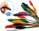 10 Pcs 50cm Double-ended Alligator Crocodile Clip Jumper Probe Lead Test Wire OE