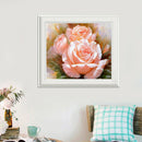 5D DIY Round Drill Diamond Painting Pink Roses Cross Stitch Embroidery Kit