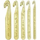 5Pcs 12mm/15mm/18mm/20mm/25mm Huge Crochet Hooks Set Plastic Knitting Needl E4J4