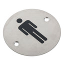 2x Toilet Door Signs Bathroom Door Plaques WC Warning Sign w/ Screw f/Bar Hotel