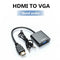 HDMI to VGA Port Male to Famale 1080P Converter Adapter w/3.5mm Audio Cable