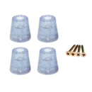 4pcs Anti-slip Table Leg Pad Furniture Risers Lifts Chair Stool Rubber Bumper