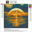Full Round Diamond 5D DIY Diamond Painting "Sunset" Embroidery Cross Stitch