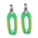 2PCS Pet Dog Cat Alloy Nail Clipper Trimmer for Small Animals Lock Green S