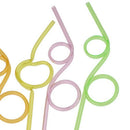 10 pieces Straws with knots Curly Straws Straws Table Decoration for Kids B