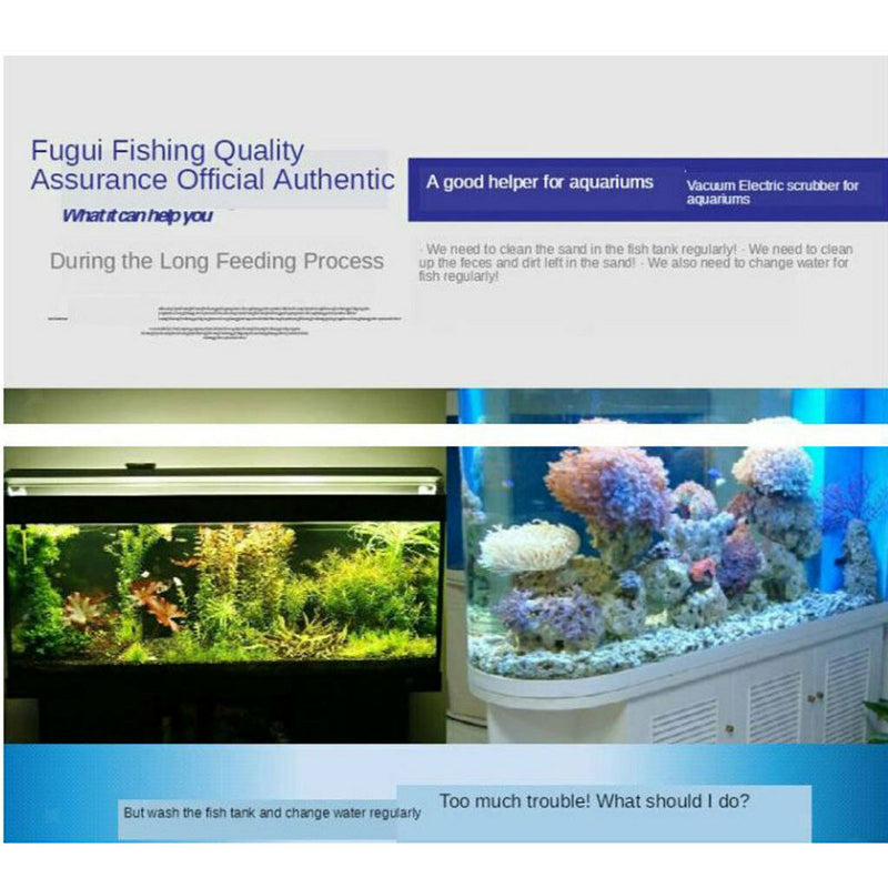 Electric Fish Tank Gravel Cleaner Water Changer Pump Kit Sludge Extractor