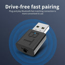 USB Bluetooth 5.0 Audio Transmitter Receiver Adapter For TV PC Auto SpeakWFB Hn