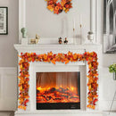 Imitation Cane Rattan Maple Leaf Halloween Decoration Artificial Plants