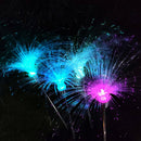 Garden Solar Lights 2pcs Waterproof Colorful Decorative Fiber Optic Lawn Light