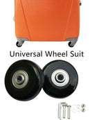 1 Pair Luggage Suitcase Replacement Wheels Axles Wrench Deluxe Universal Wheel