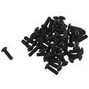 M2.5x8mm Hexagon head nut Screw cap Black 50 F3O8